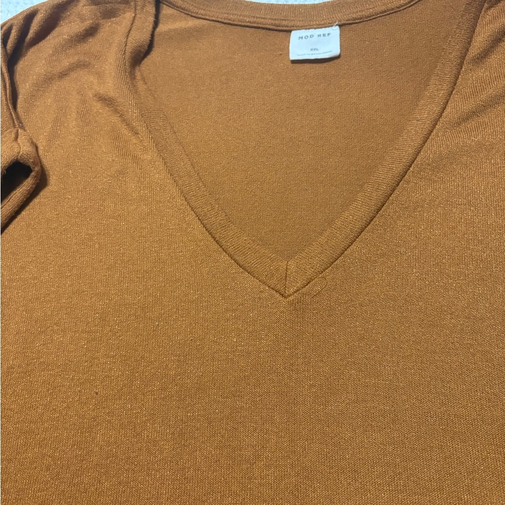 Mod Ref Warm Brown Knit Top
